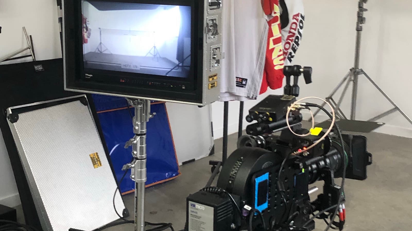 Camera and filming equipment, representing behind-the-scenes content creation