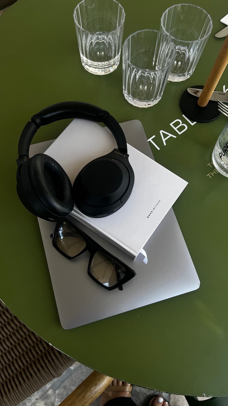 Podcast recording setup with microphone and headphones, representing podcast monetization