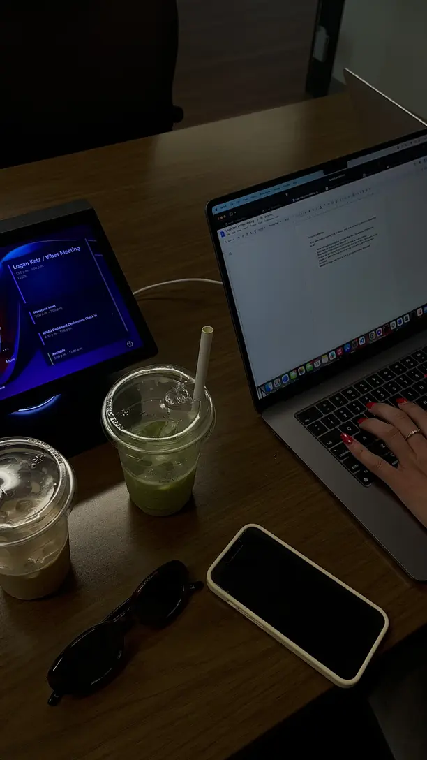 Designer working on YouTube thumbnail graphics on a computer screen