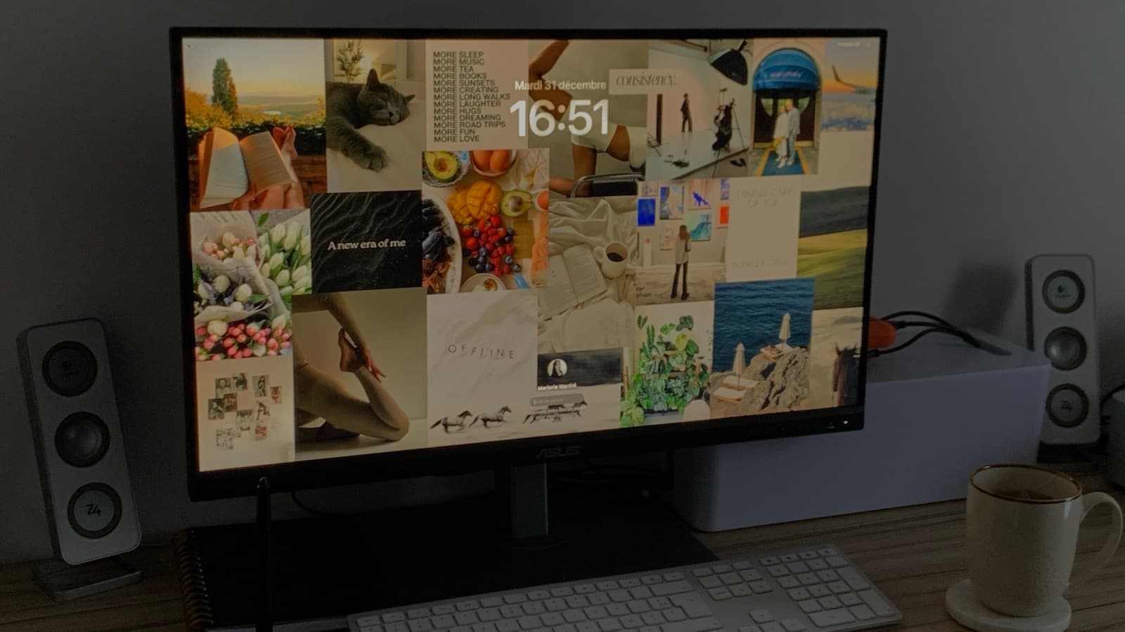 Editing desk with a monitor, representing video editing work